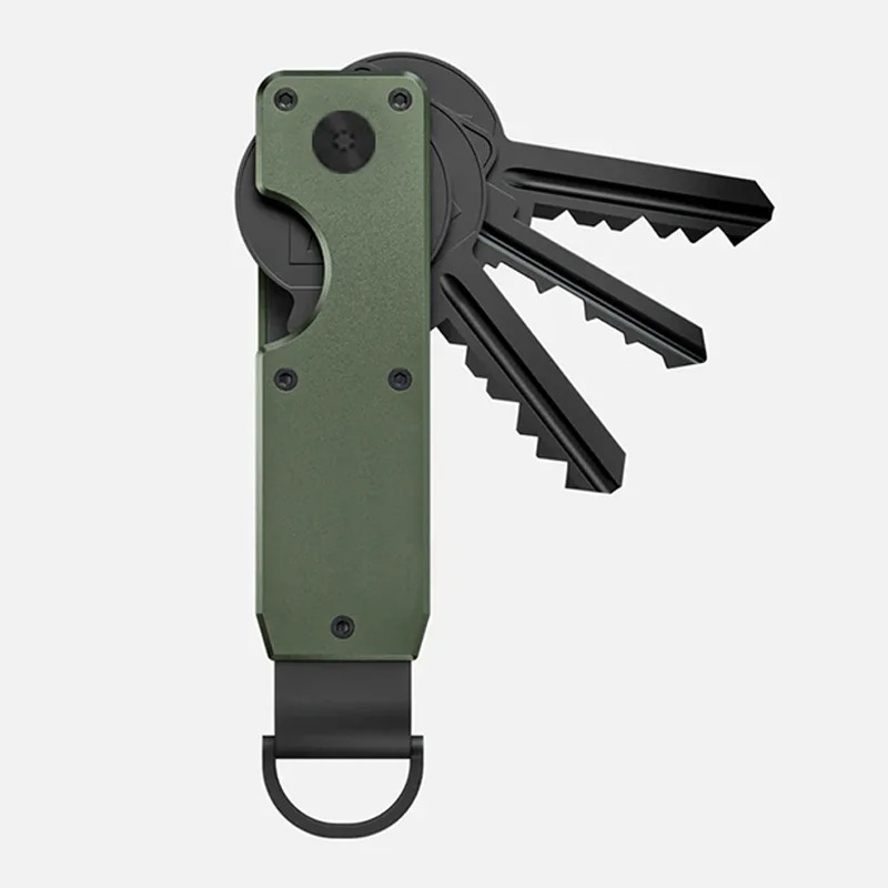Chain Lock Combination - Compacte sleutelhouder van metaal, minimalistische sleutelkoker