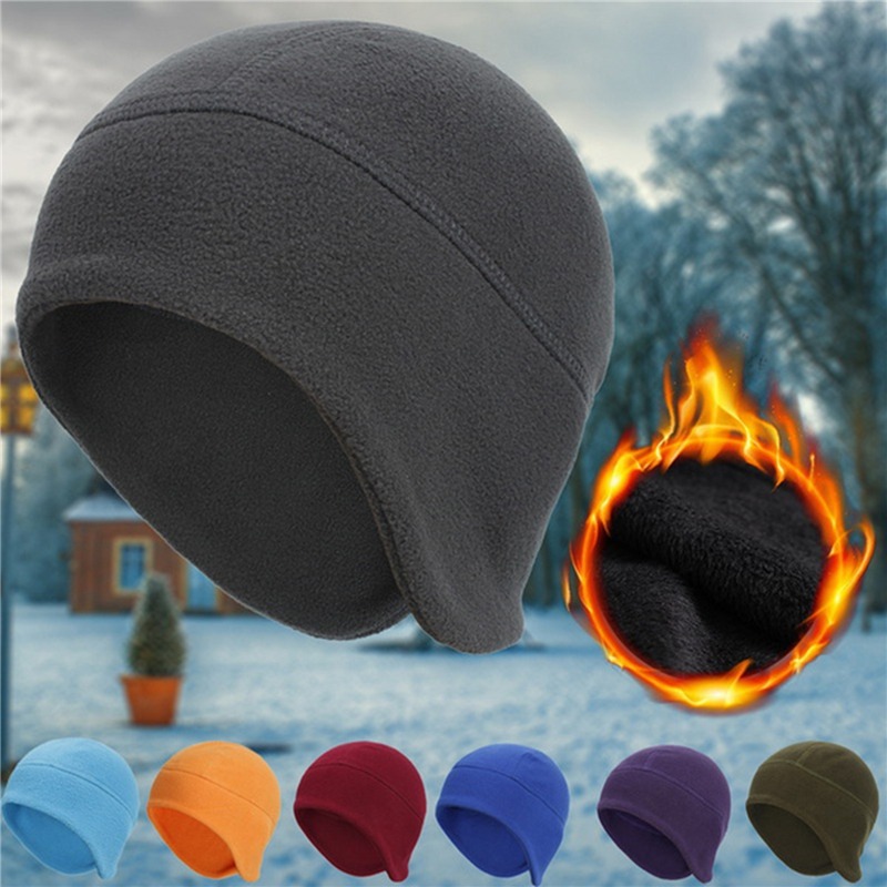 Winter Cycling Commute - Fleece oorklephoed Fietsen Herfst Winter Skiën