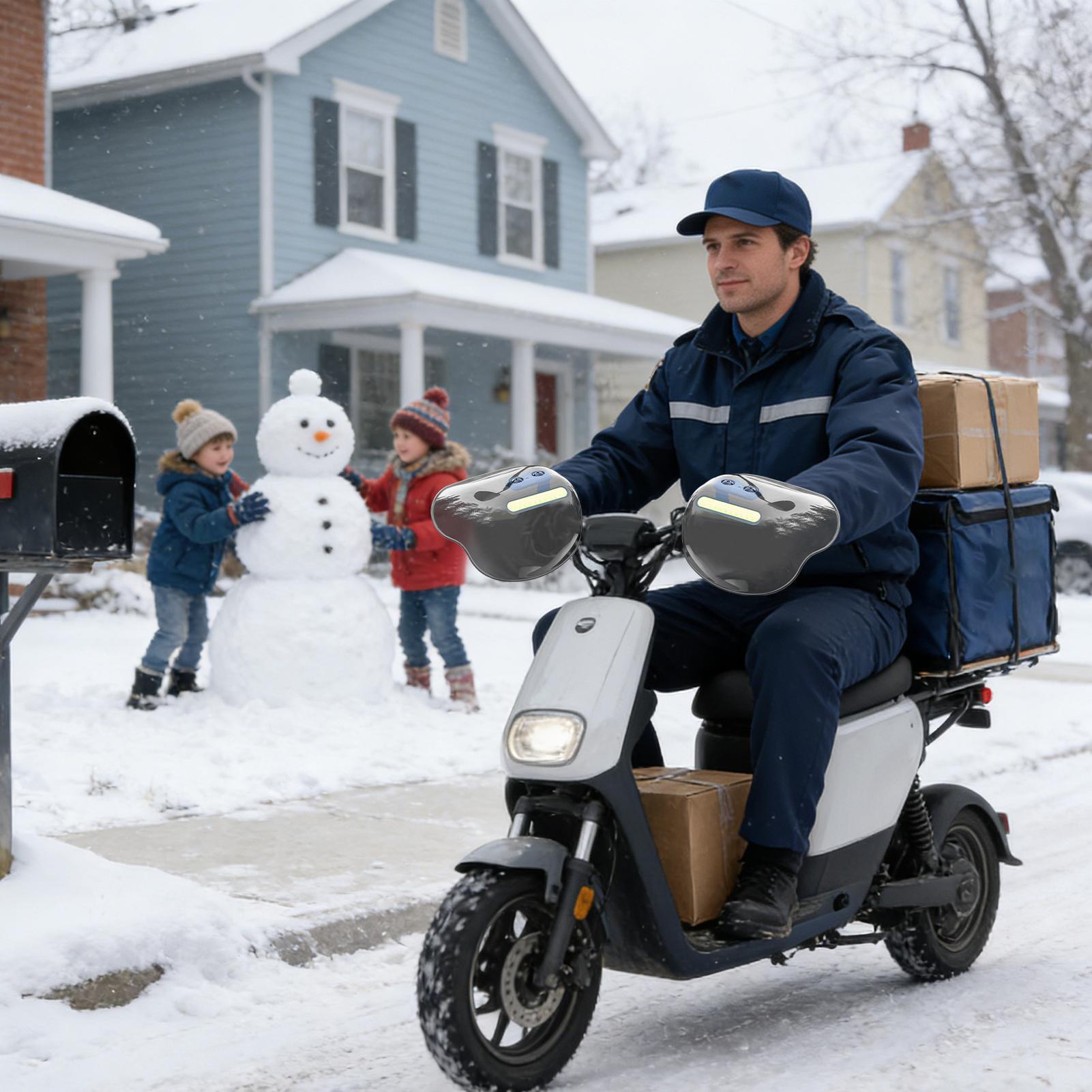Winter Cycling Commute - Winterhandbeschermer voor scooter Antislip Eenvoudige installatie