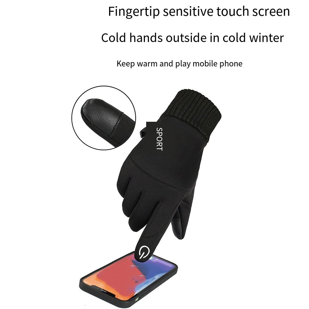 Winter Cycling Commute - Herfst- en winterhandschoenen met touchscreen Winddichte