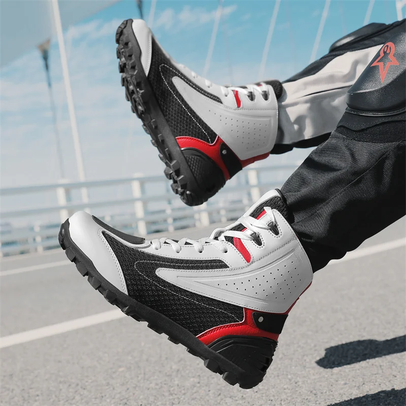Cycling Commute Shoes - Motorfiets Waterdichte Woon-Werkschoenen Off-Road Rally Motorschoenen