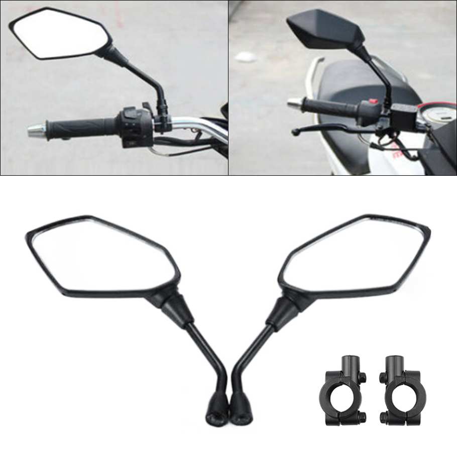Mirror Handlebar Convex - 2 Stuks Universele Motorfiets Bolle Achteruitkijkspiegel