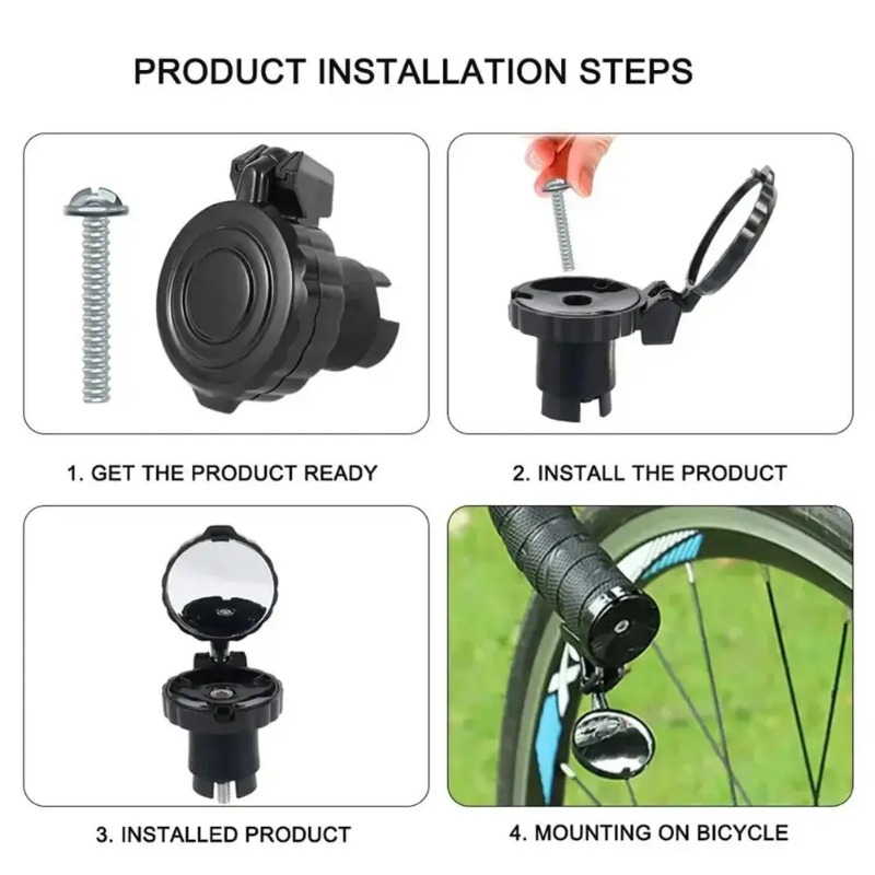 Fiets achteruitkijkspiegel stu - Mirror Handlebar Convex recensie en prijs