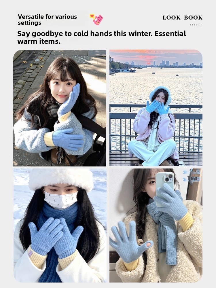 Koreaanse stijl gebreide pluch - Winter Cycling Commute recensie en prijs