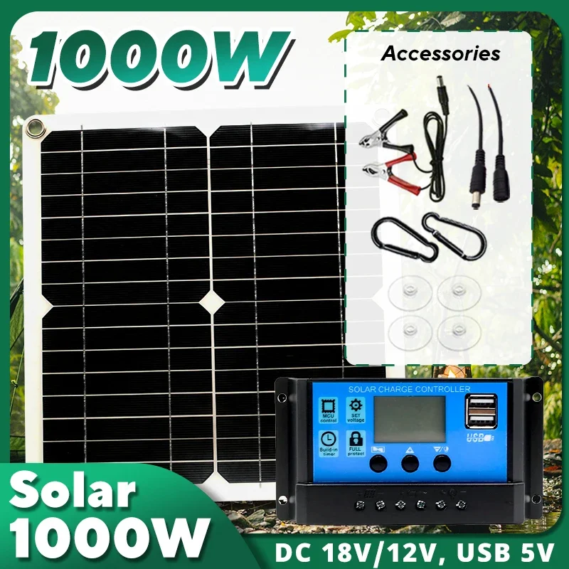 1000W zonnepaneelset, 12V zonn - Usb Charger Dynamo recensie en prijs